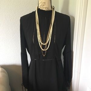H&M Black Long Sleeve Dress